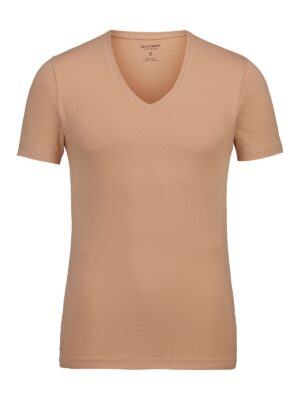 T-Shirt Herren Caramel – OLYMP Level Five Unterzieh-T-Shirt Body Fit
