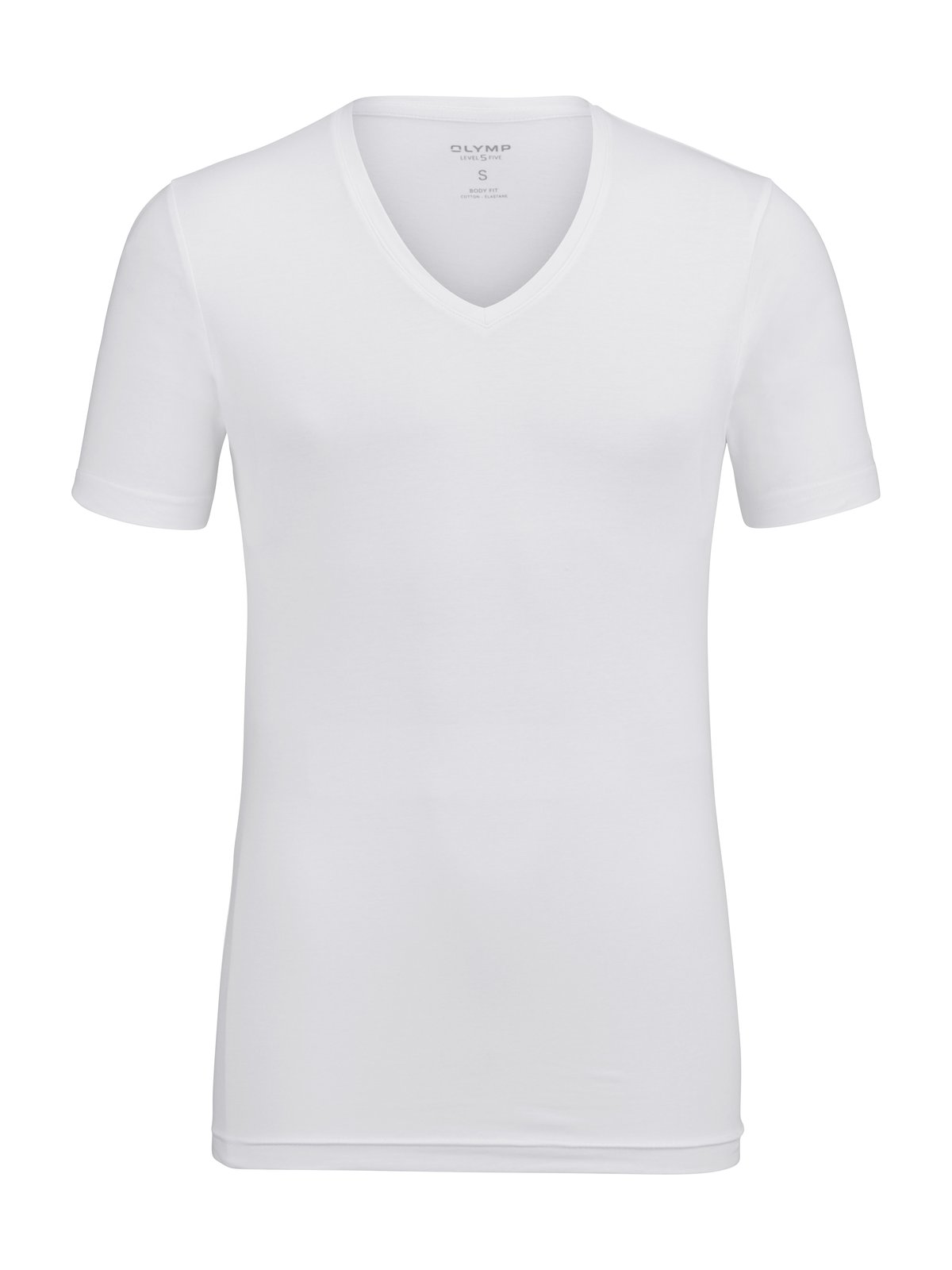 T-Shirt Herren Weiß – OLYMP Level Five Unterzieh-T-Shirt Body Fit