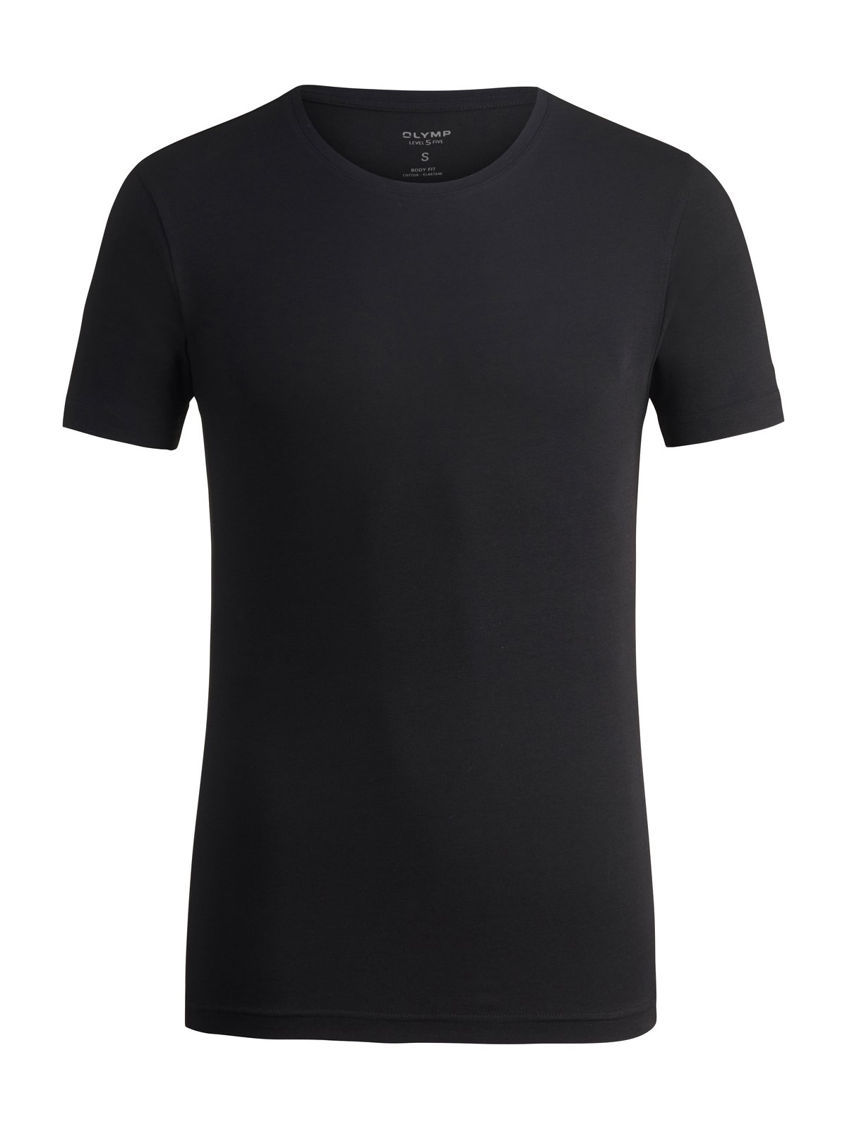 T-Shirt Herren Schwarz – OLYMP Level Five Unterzieh-T-Shirt Body Fit
