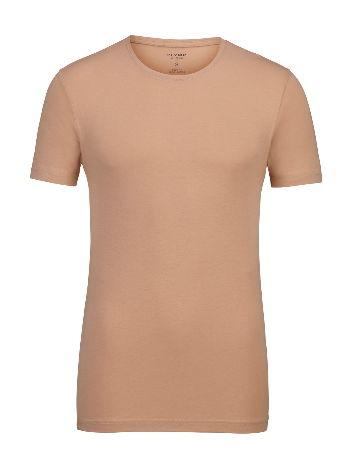 T-Shirt Herren Caramel – OLYMP Level Five Unterzieh-T-Shirt Body Fit