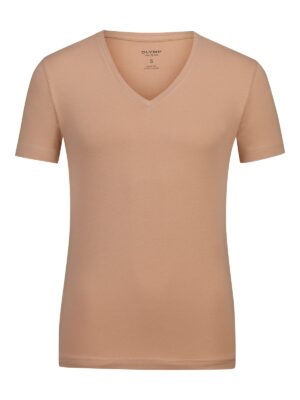 T-Shirt Herren Caramel – OLYMP Level Five Unterzieh-T-Shirt Body Fit