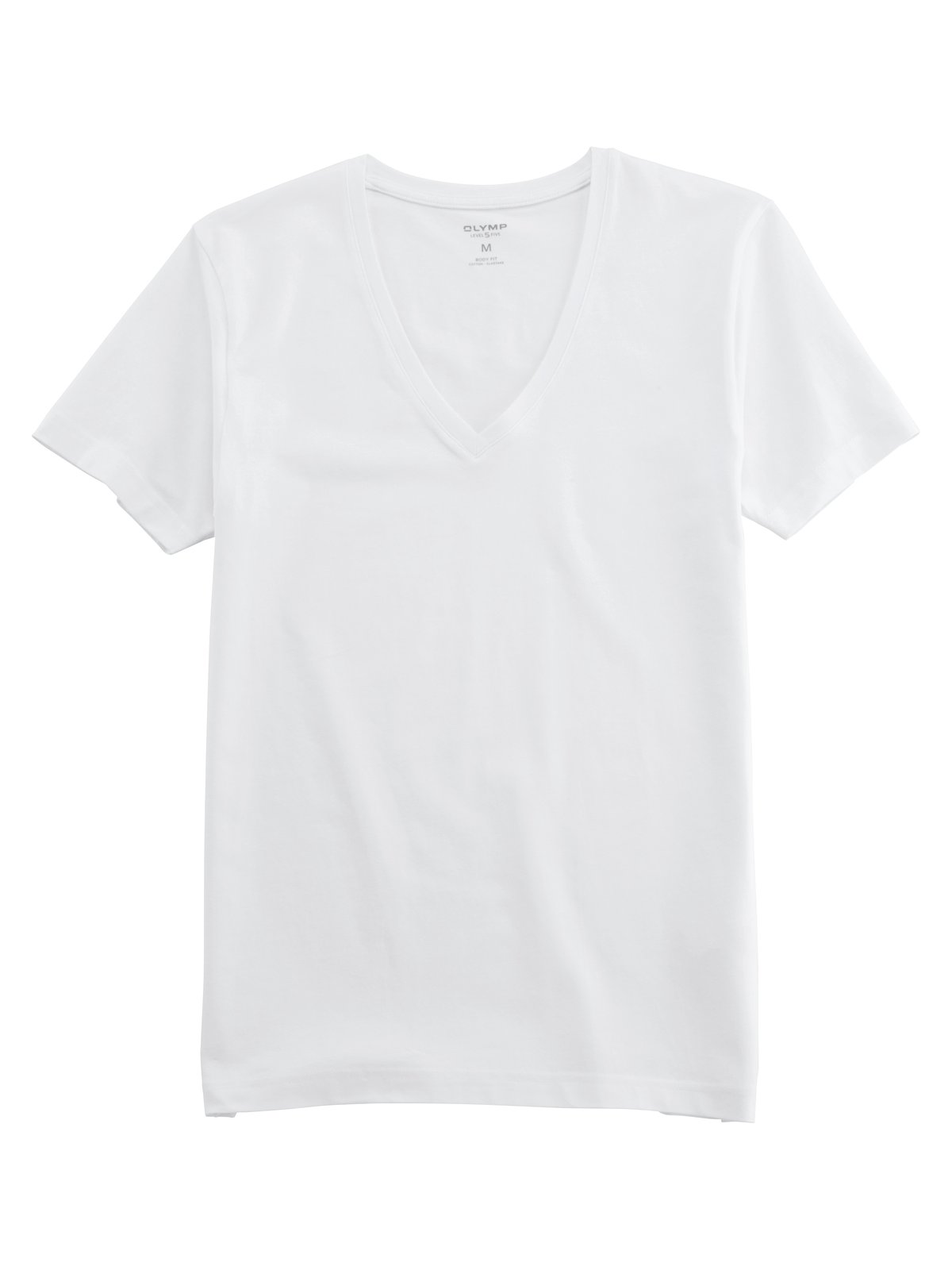 T-Shirt Herren Weiß – OLYMP Level Five Unterzieh-T-Shirt Body Fit
