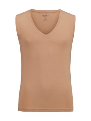 T-Shirt Herren Caramel – OLYMP Level Five Unterzieh-T-Shirt Body Fit