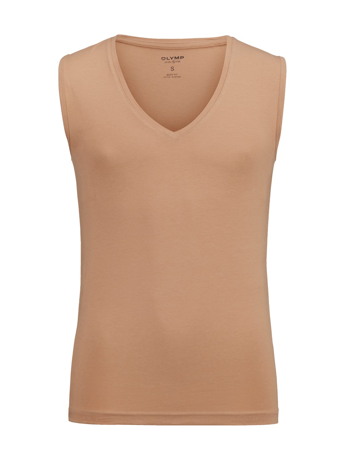 T-Shirt Herren Caramel – OLYMP Level Five Unterzieh-T-Shirt Body Fit