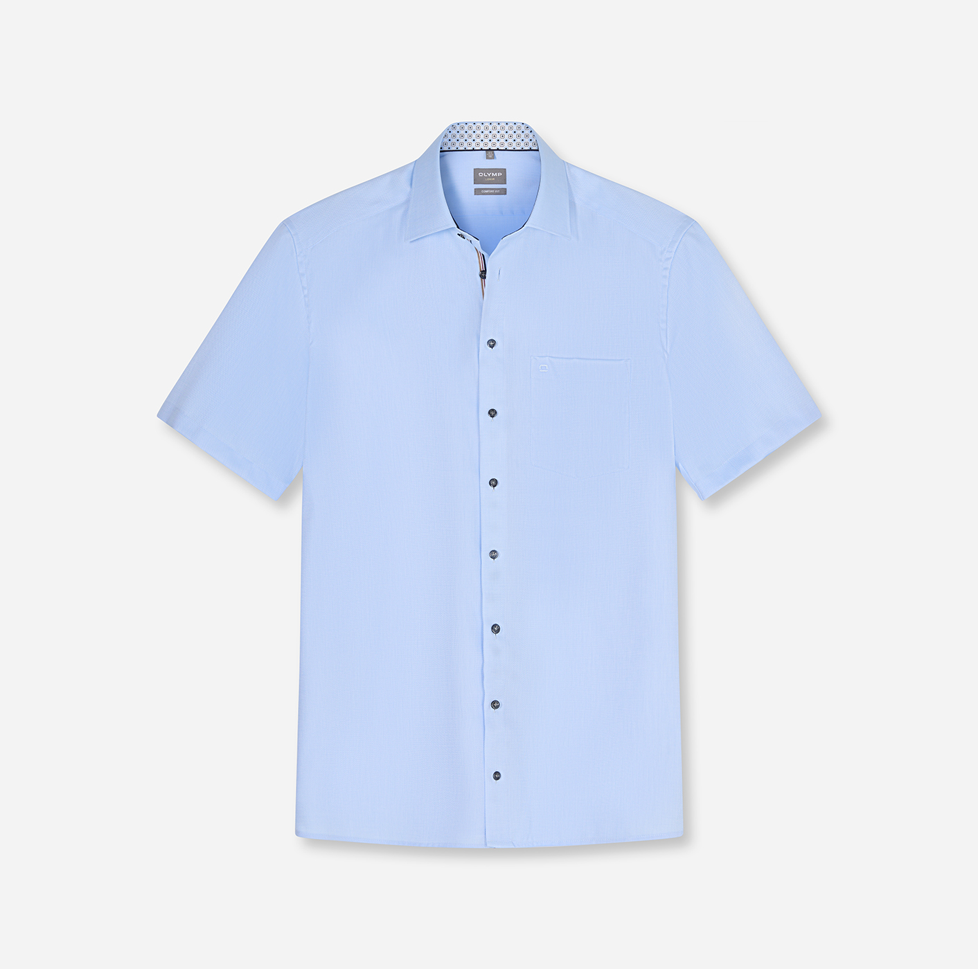Hemd Herren Bleu – OLYMP Luxor Comfort Fit, Detailansicht