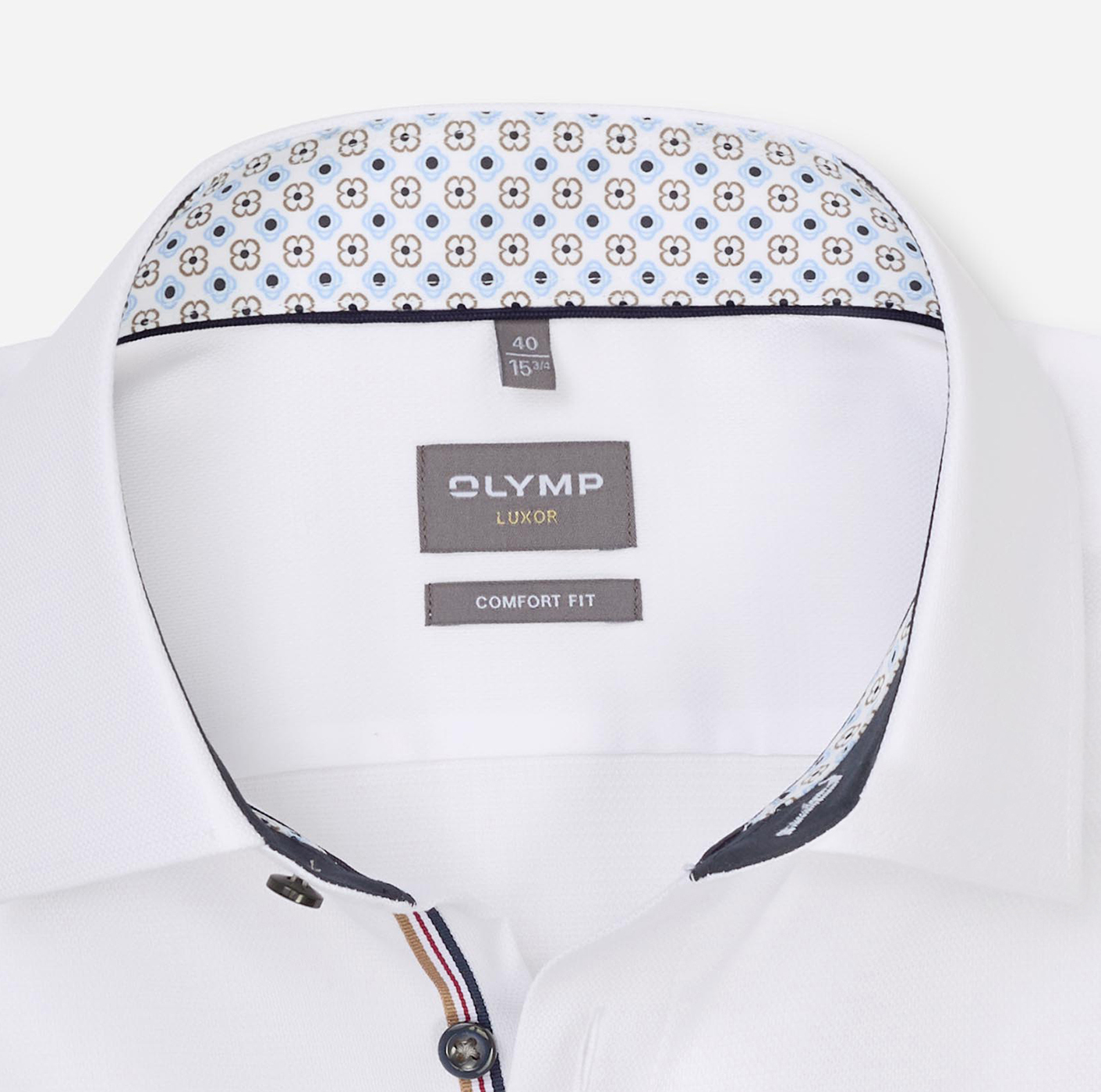 Hemd Herren Weiß – OLYMP Luxor Comfort Fit, Detailansicht