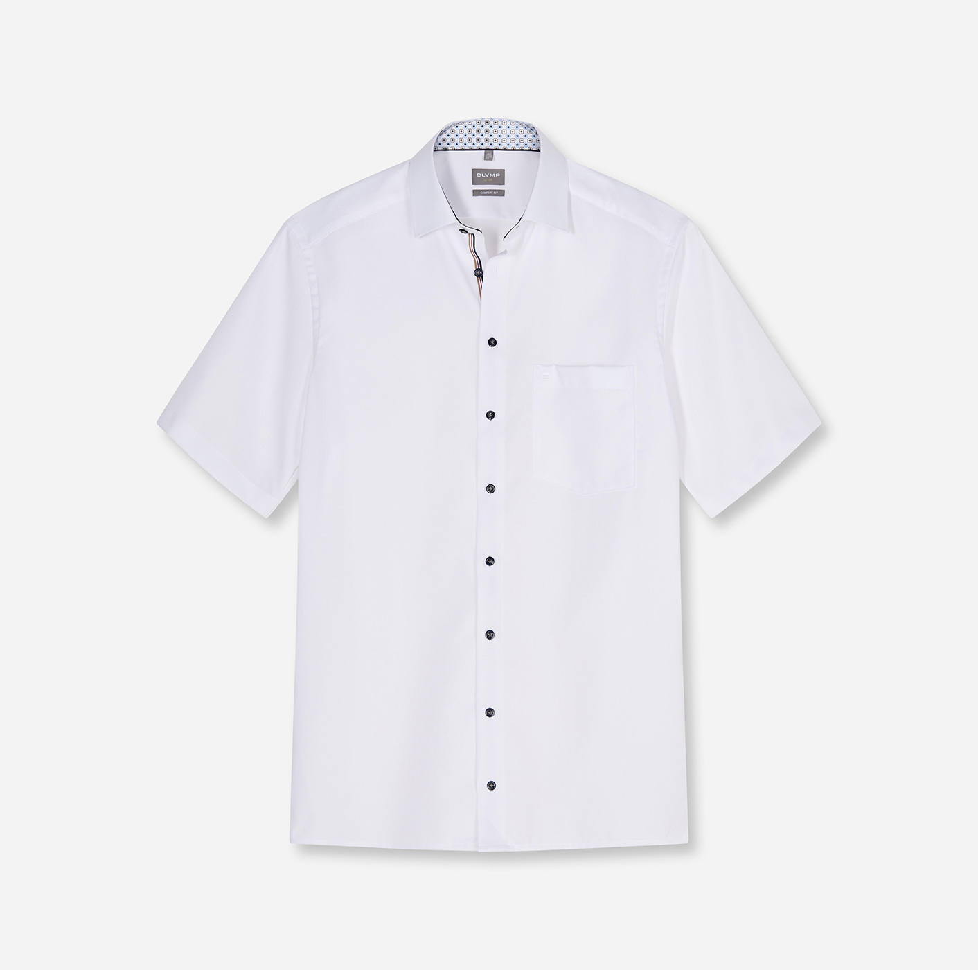 Hemd Herren Weiß – OLYMP Luxor Comfort Fit, Detailansicht
