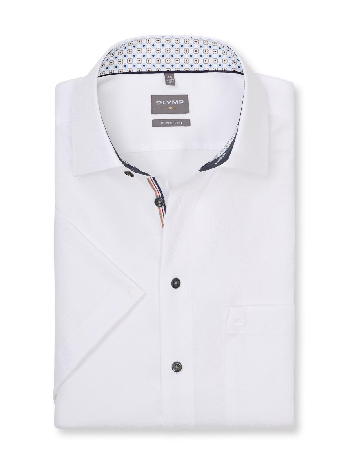 Hemd Herren Weiß – OLYMP Luxor Comfort Fit, Detailansicht