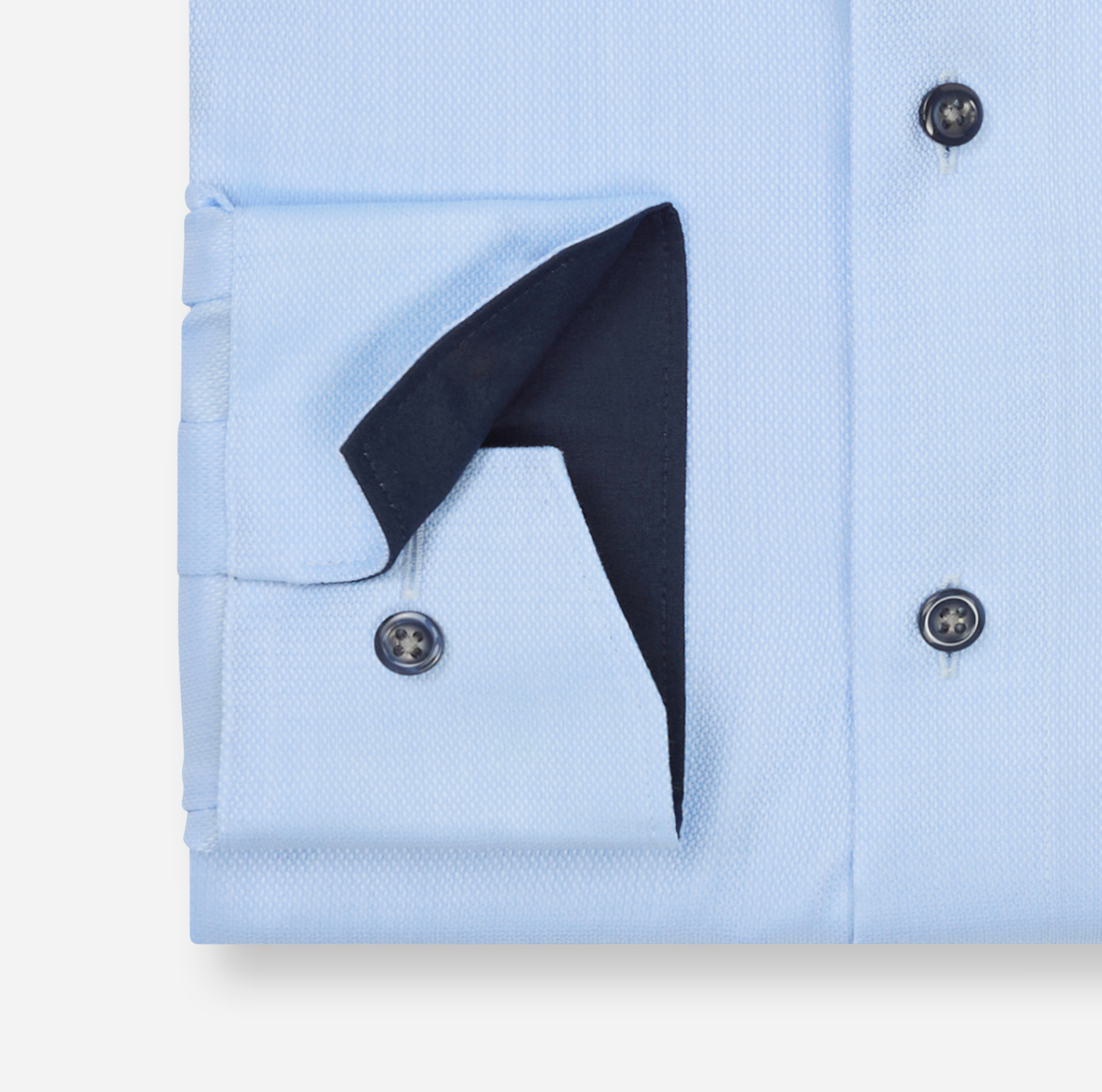 Hemd Herren Bleu – OLYMP Luxor Comfort Fit, Detailansicht