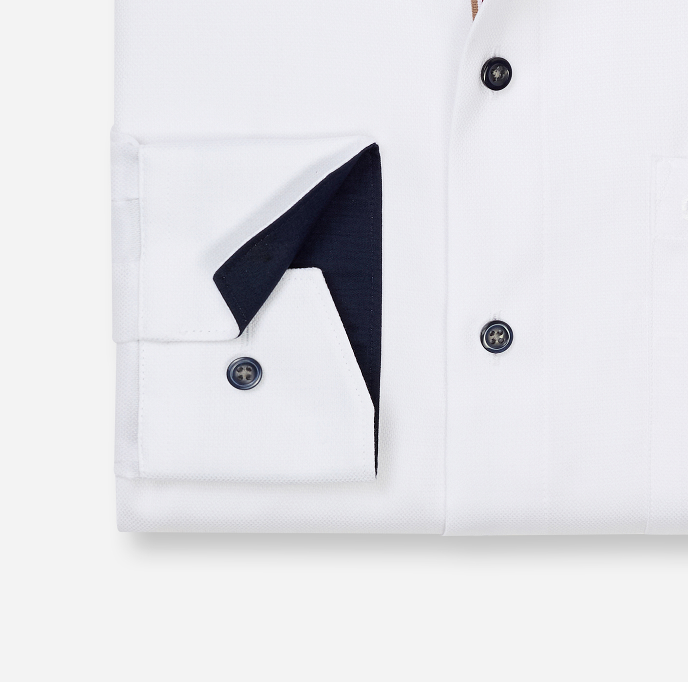Hemd Herren Weiß – OLYMP Luxor Comfort Fit, Detailansicht