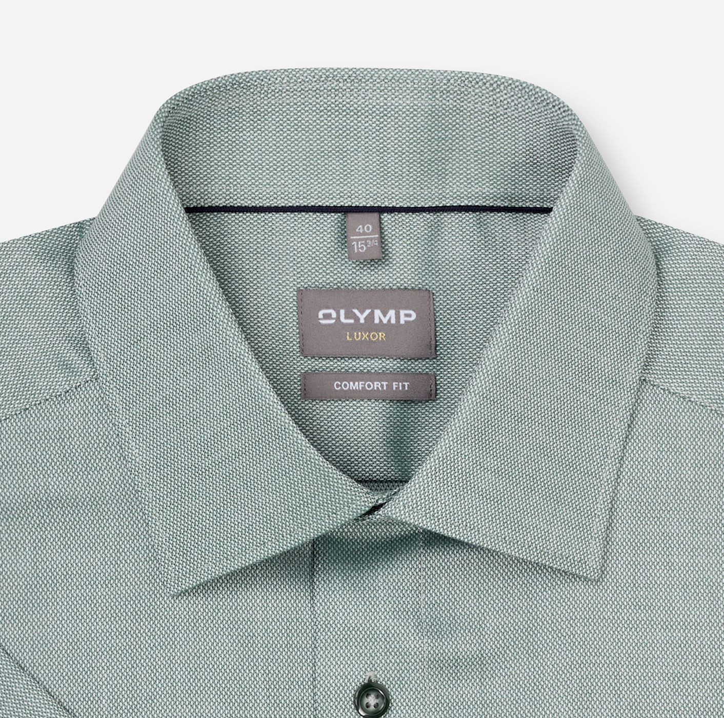 Hemd Herren Grün – OLYMP Luxor Comfort Fit, Detailansicht