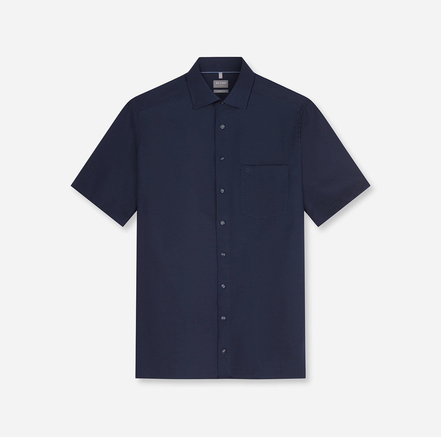 Hemd Herren Marine – OLYMP Luxor Comfort Fit, Detailansicht