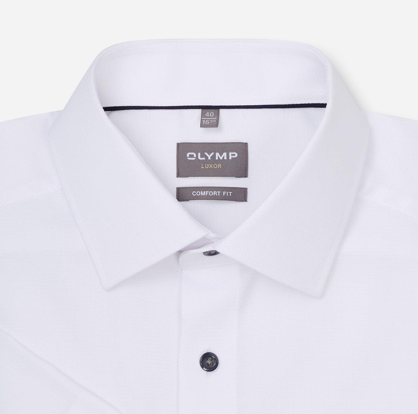 Hemd Herren Weiß – OLYMP Luxor Comfort Fit, Detailansicht