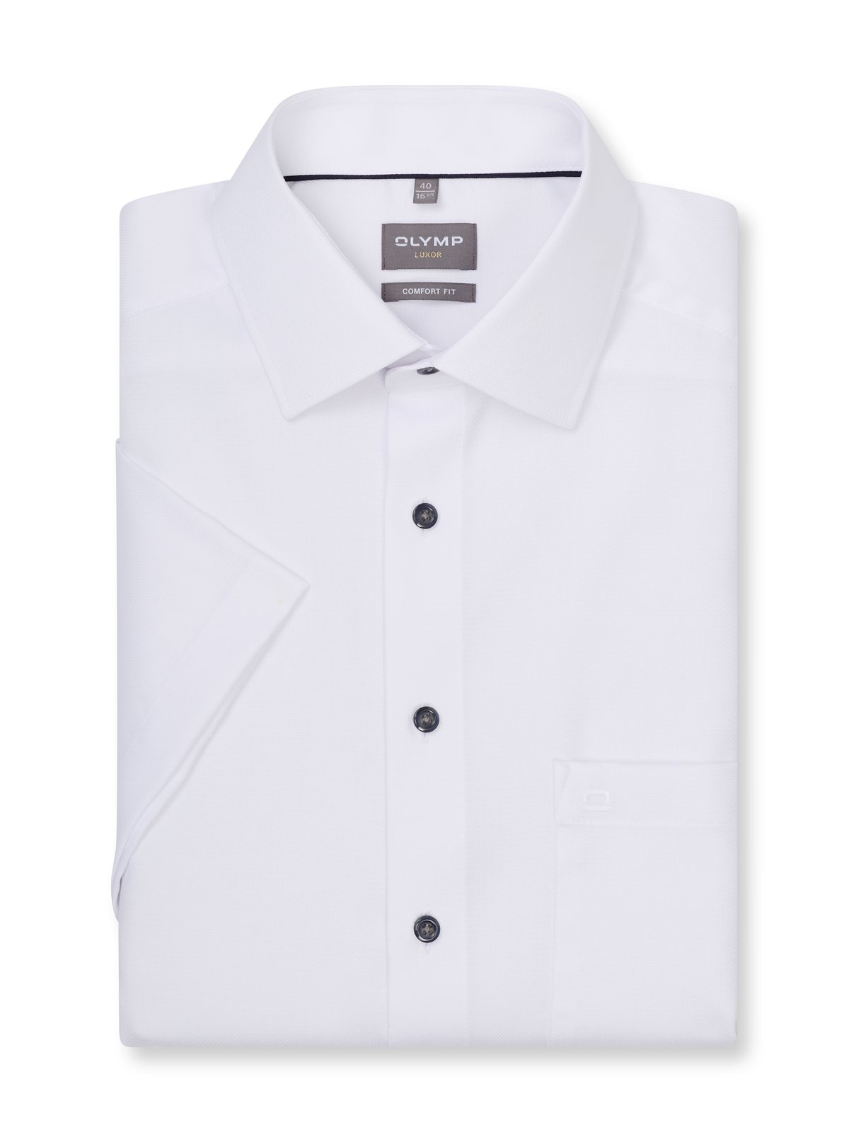 Hemd Herren Weiß – OLYMP Luxor Comfort Fit, Detailansicht