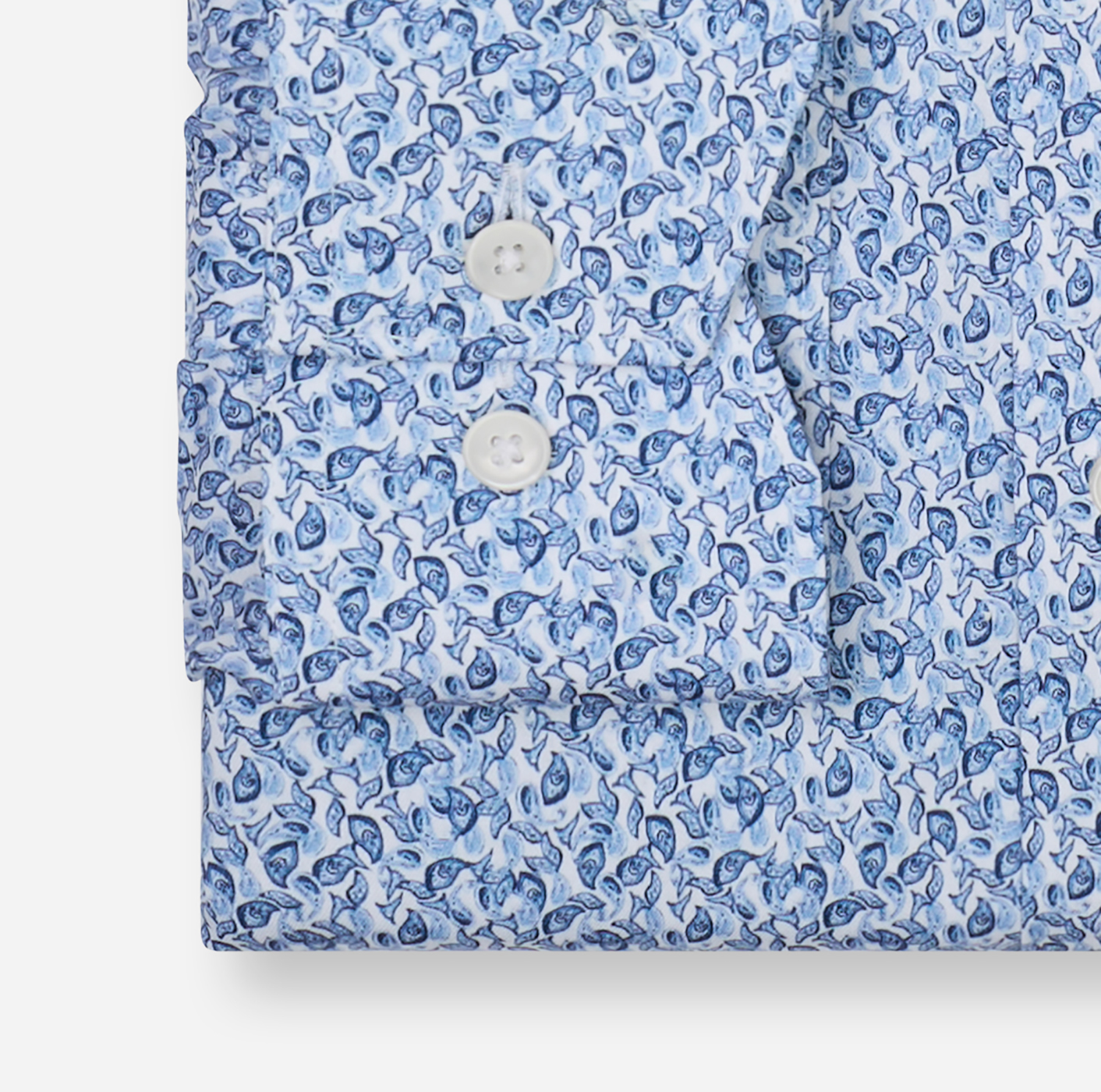 Hemd Herren Bleu – OLYMP Luxor Comfort Fit, Detailansicht