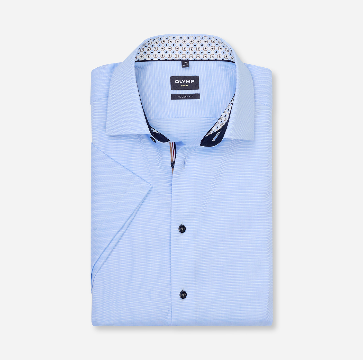 Hemd Herren Bleu – OLYMP Luxor 24/Seven Modern Fit