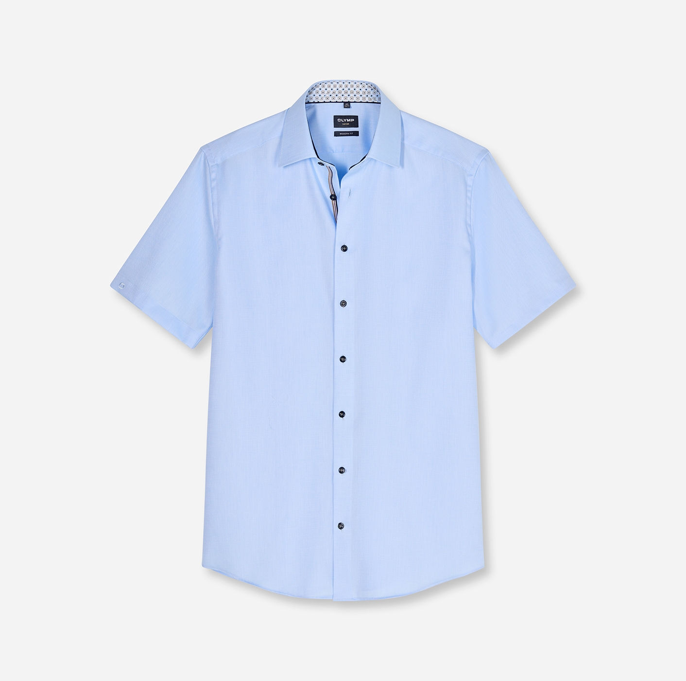 Hemd Herren Bleu – OLYMP Luxor 24/Seven Modern Fit, Detailansicht