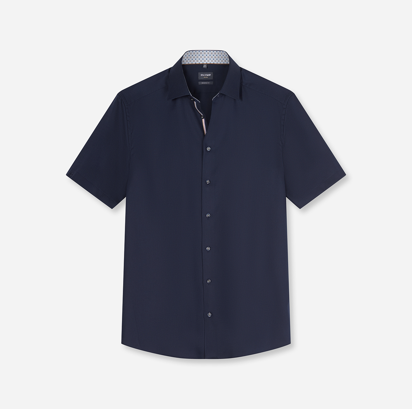 Hemd Herren Marine – OLYMP Luxor 24/Seven Modern Fit, Detailansicht