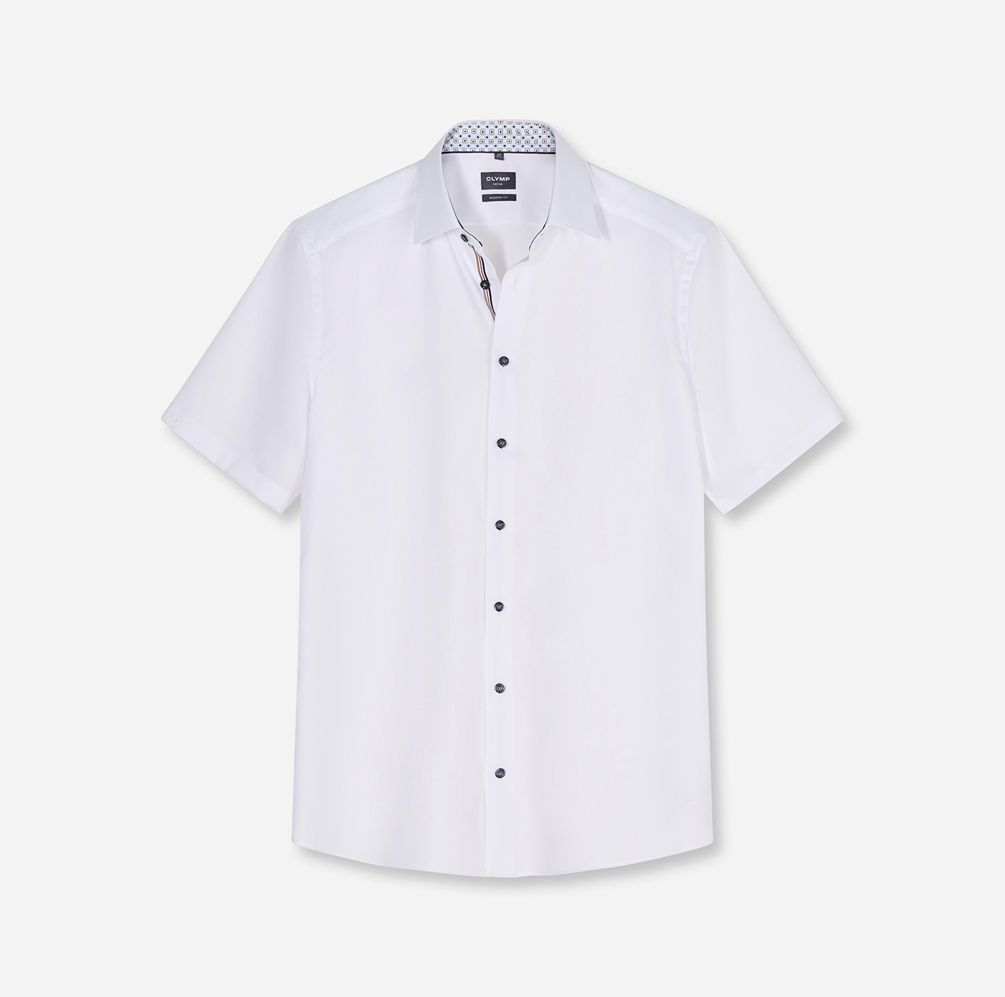 Hemd Herren Weiß – OLYMP Luxor 24/Seven Modern Fit, Detailansicht