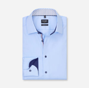 Hemd Herren Bleu – OLYMP Luxor 24/Seven Modern Fit