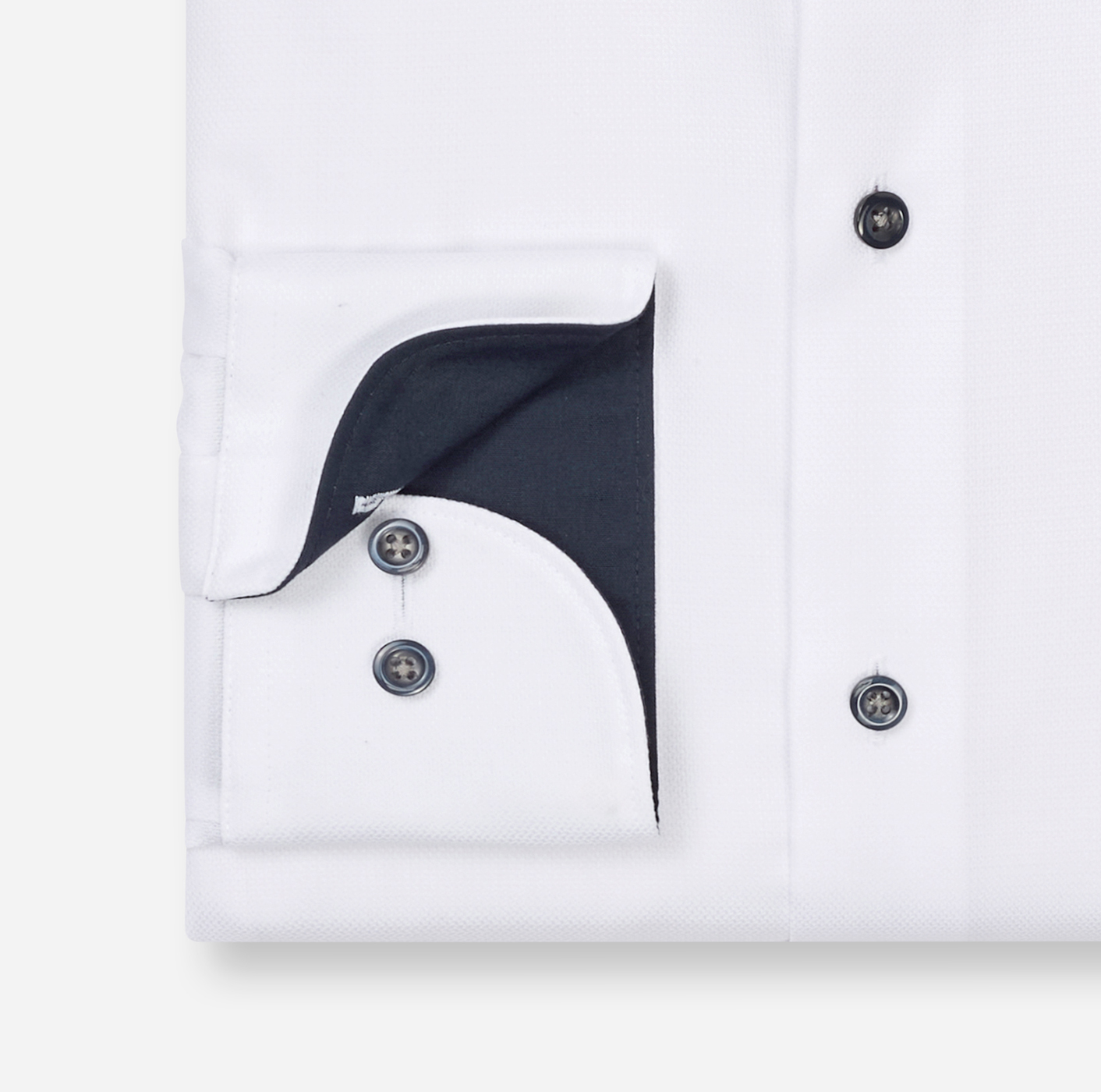 Hemd Herren Weiß – OLYMP Luxor Modern Fit Extra langer Arm, Detailansicht