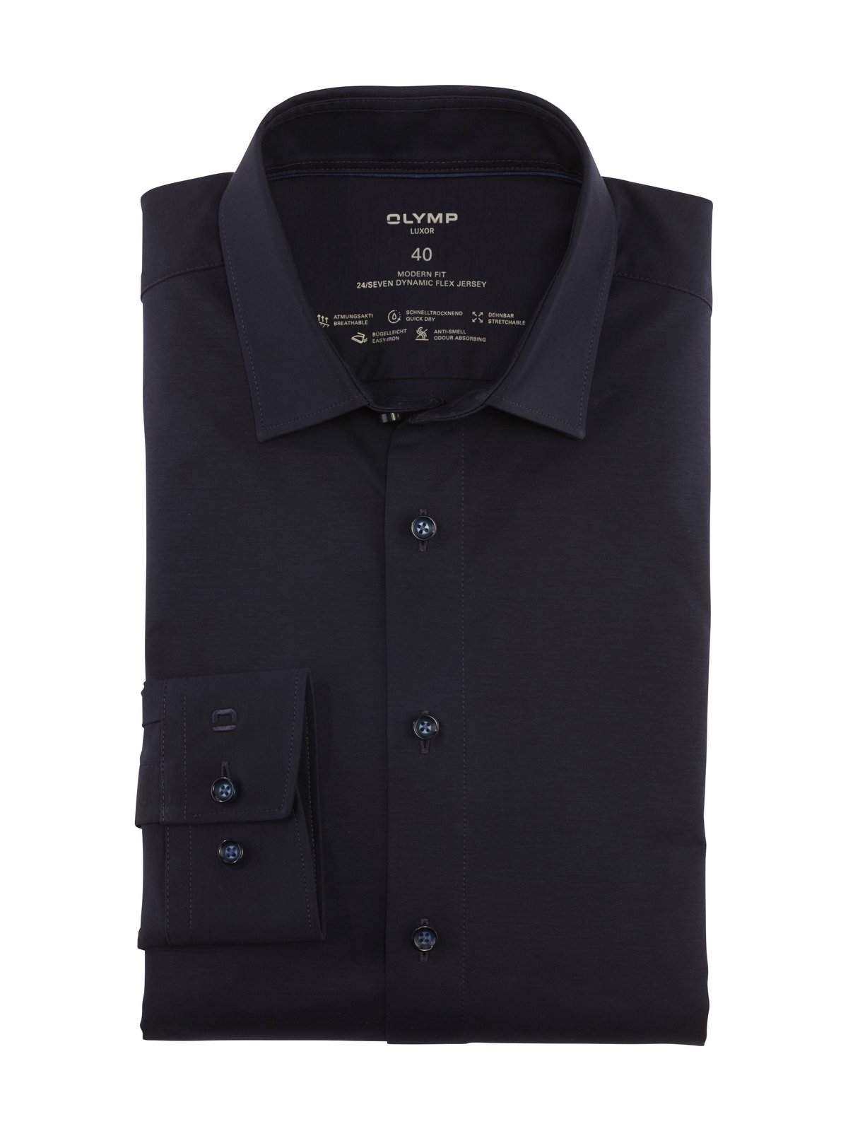 Hemd Herren Marine – OLYMP Luxor 24/Seven Modern Fit