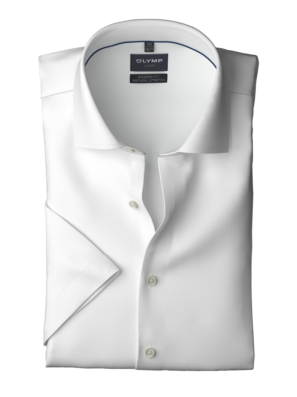 Hemd Herren Weiß – OLYMP Luxor 24/Seven Modern Fit, Detailansicht