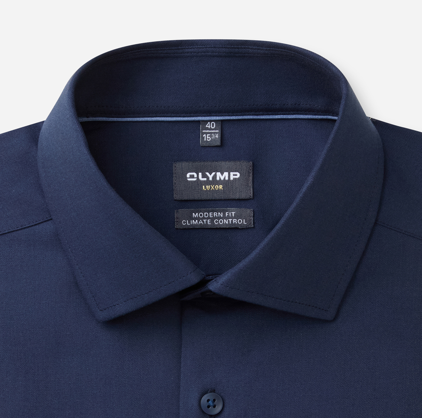 Hemd Herren Marine – OLYMP Luxor 24/Seven Modern Fit, Detailansicht