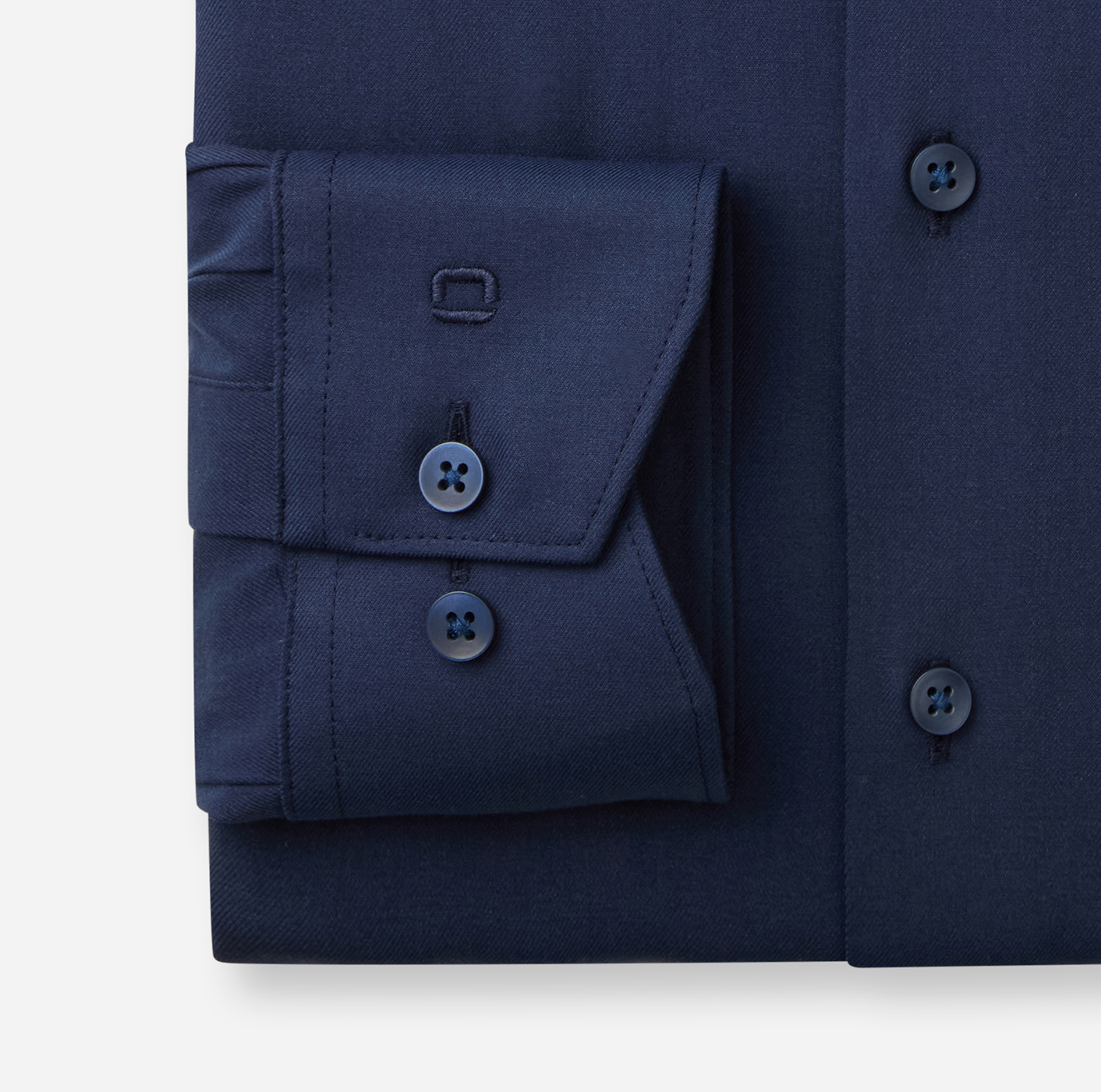 Hemd Herren Marine – OLYMP Luxor 24/Seven Modern Fit, Detailansicht