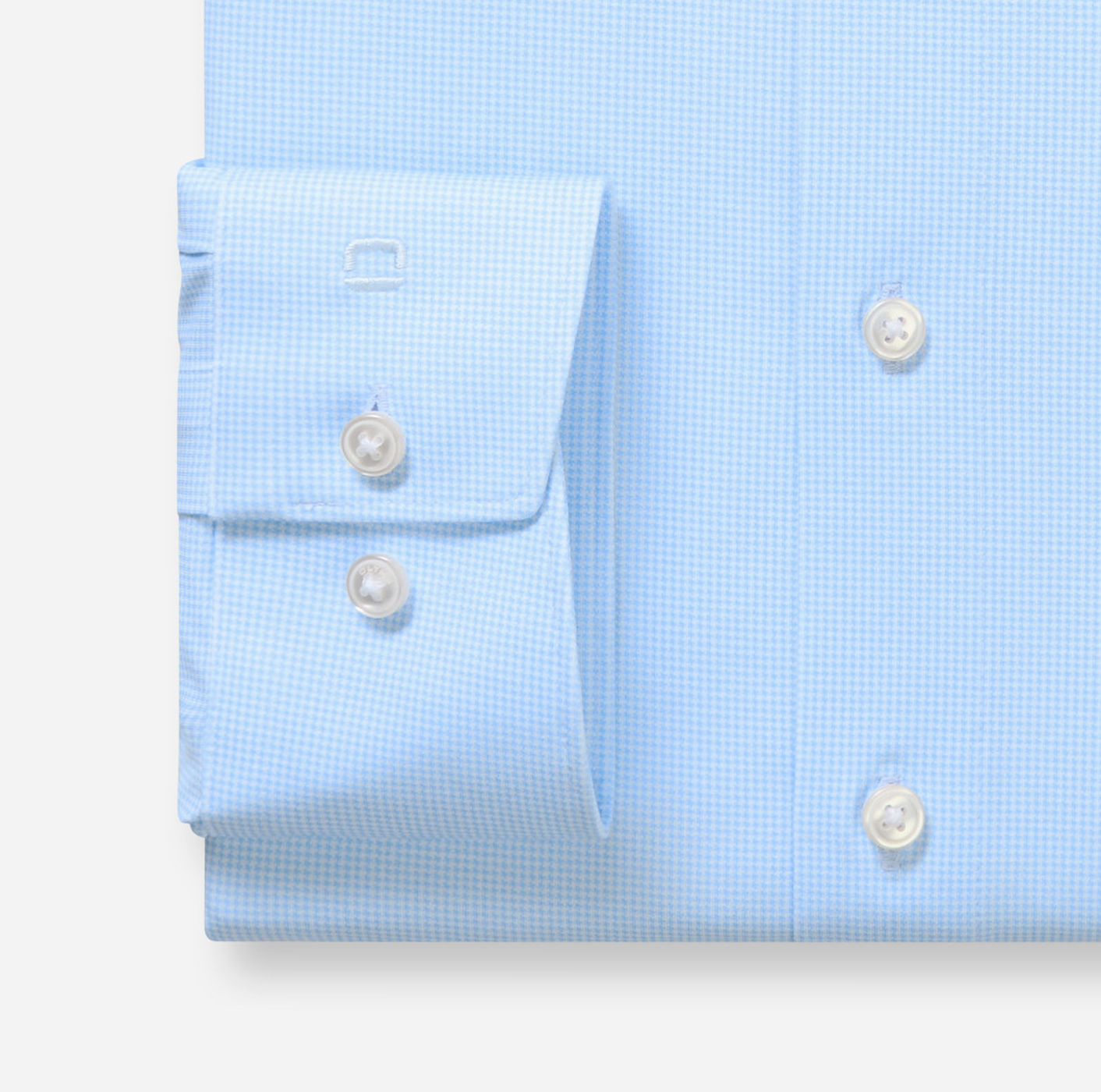 Hemd Herren Bleu – OLYMP Luxor 24/Seven Modern Fit, Detailansicht