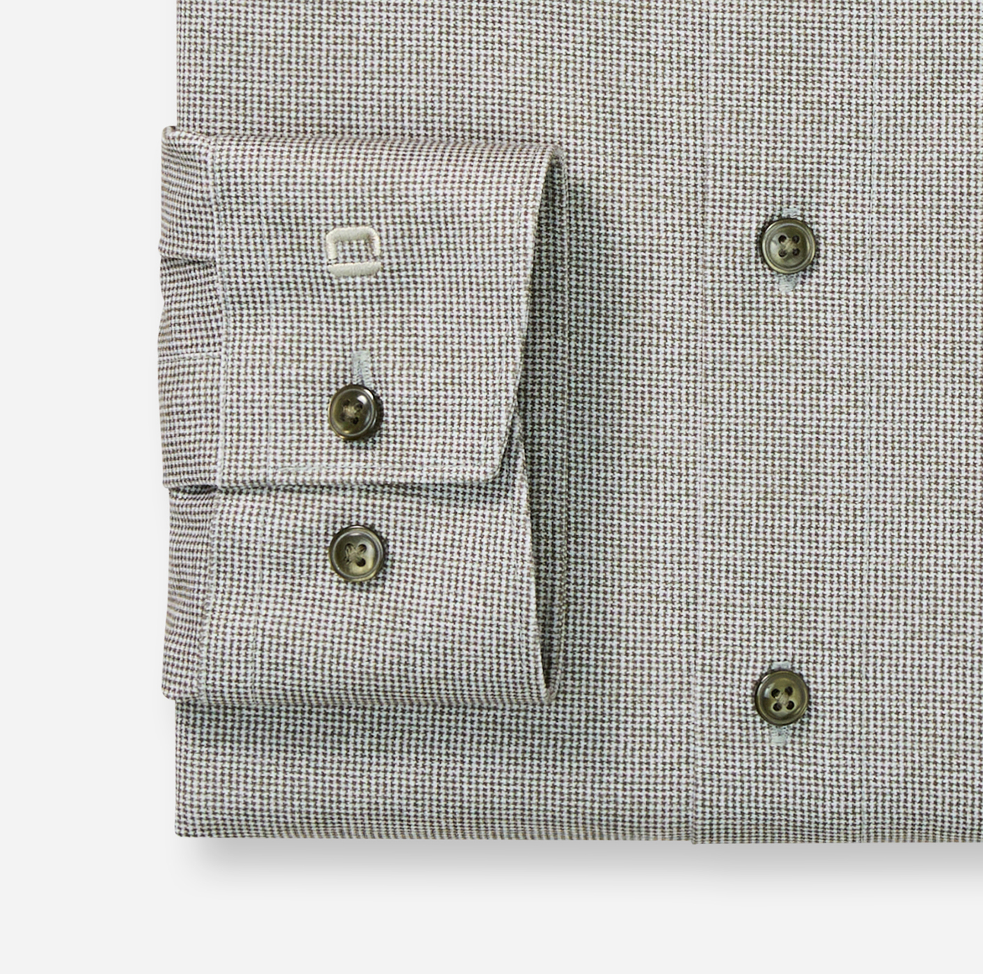 Hemd Herren Grau-grün – OLYMP Luxor 24/Seven Modern Fit, Detailansicht