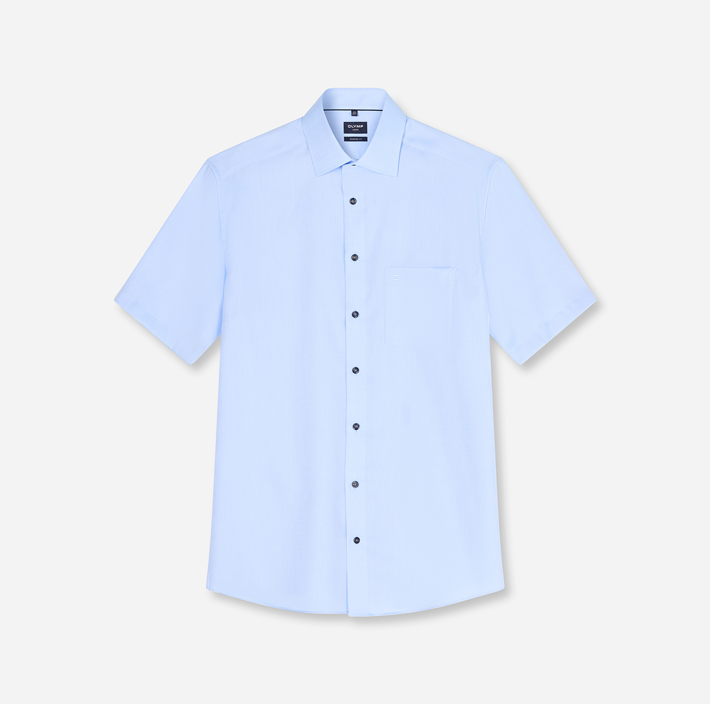 Hemd Herren Bleu – OLYMP Luxor Modern Fit, Detailansicht