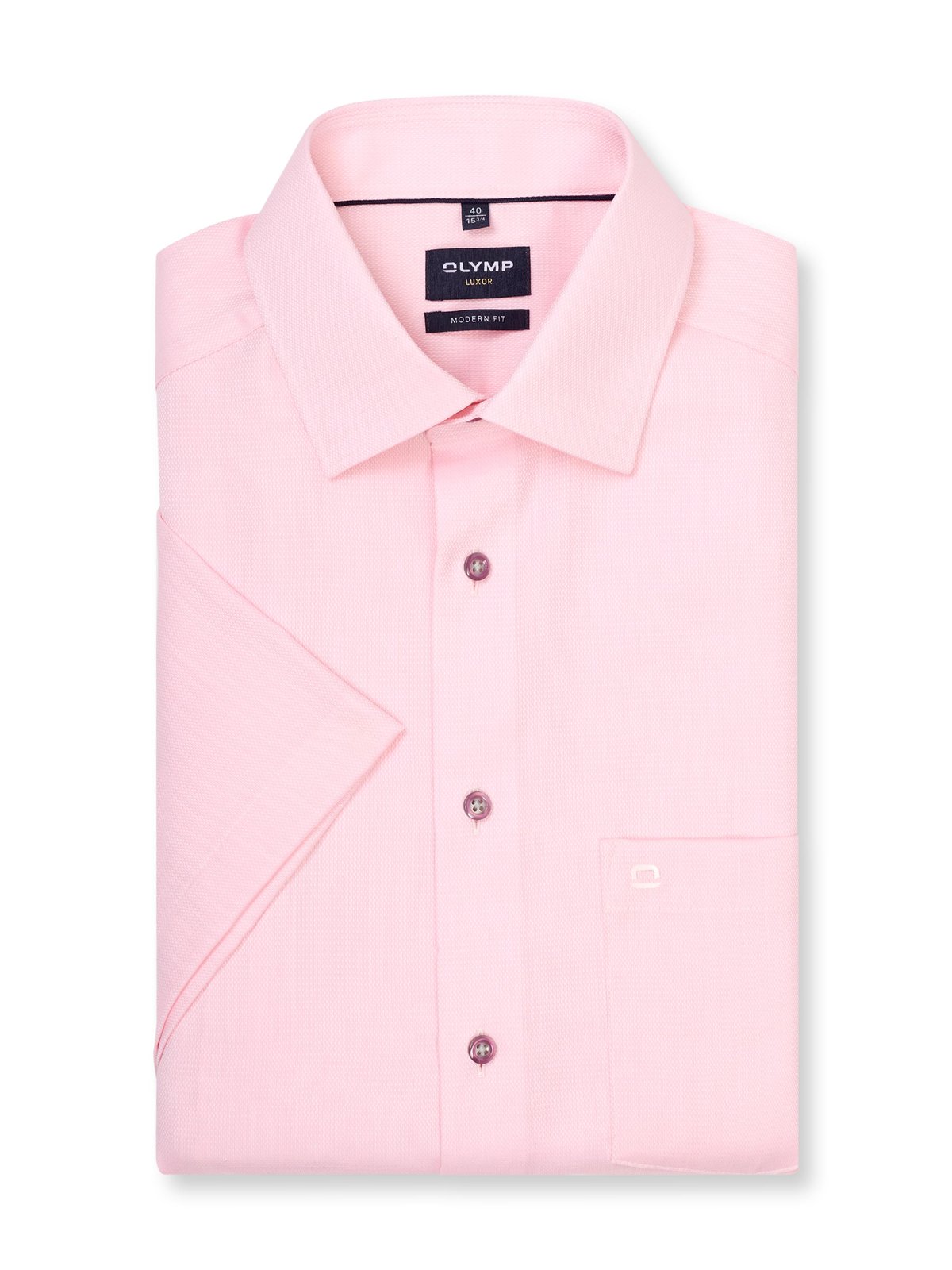 Hemd Herren Hellrosé – OLYMP Luxor Modern Fit, Detailansicht