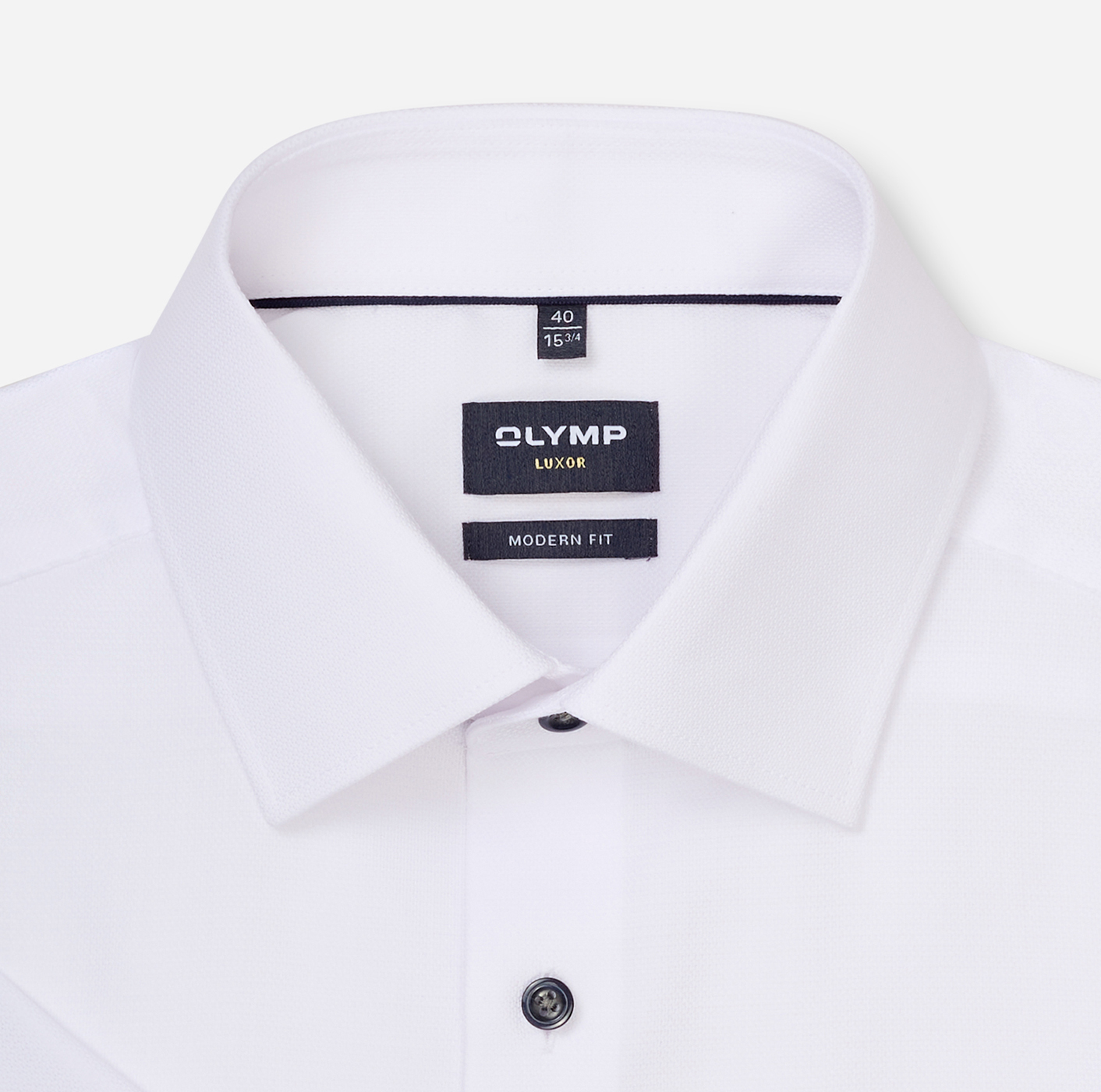 Hemd Herren Weiß – OLYMP Luxor Modern Fit, Detailansicht