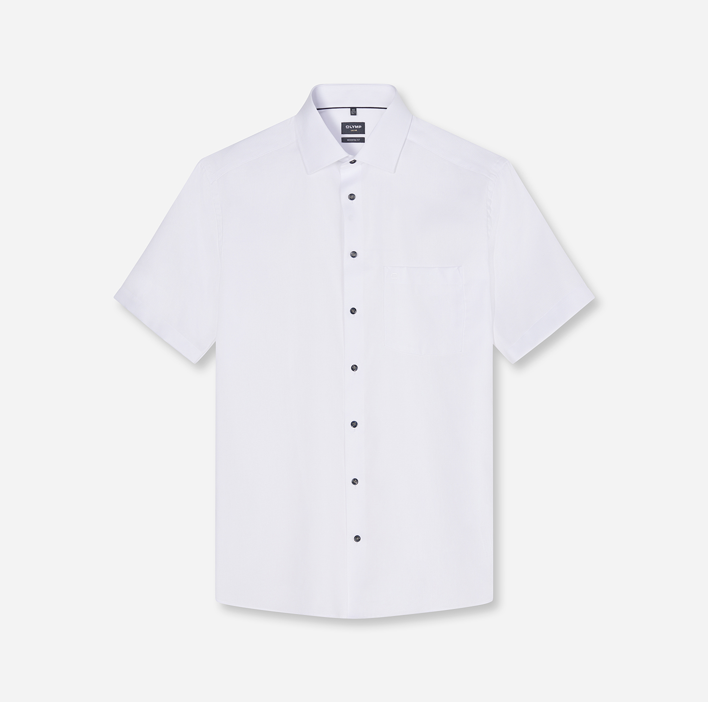 Hemd Herren Weiß – OLYMP Luxor Modern Fit, Detailansicht