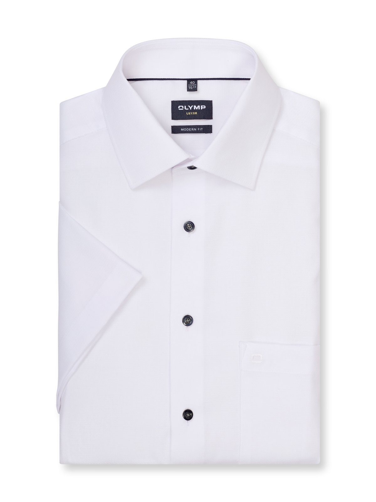 Hemd Herren Weiß – OLYMP Luxor Modern Fit, Detailansicht