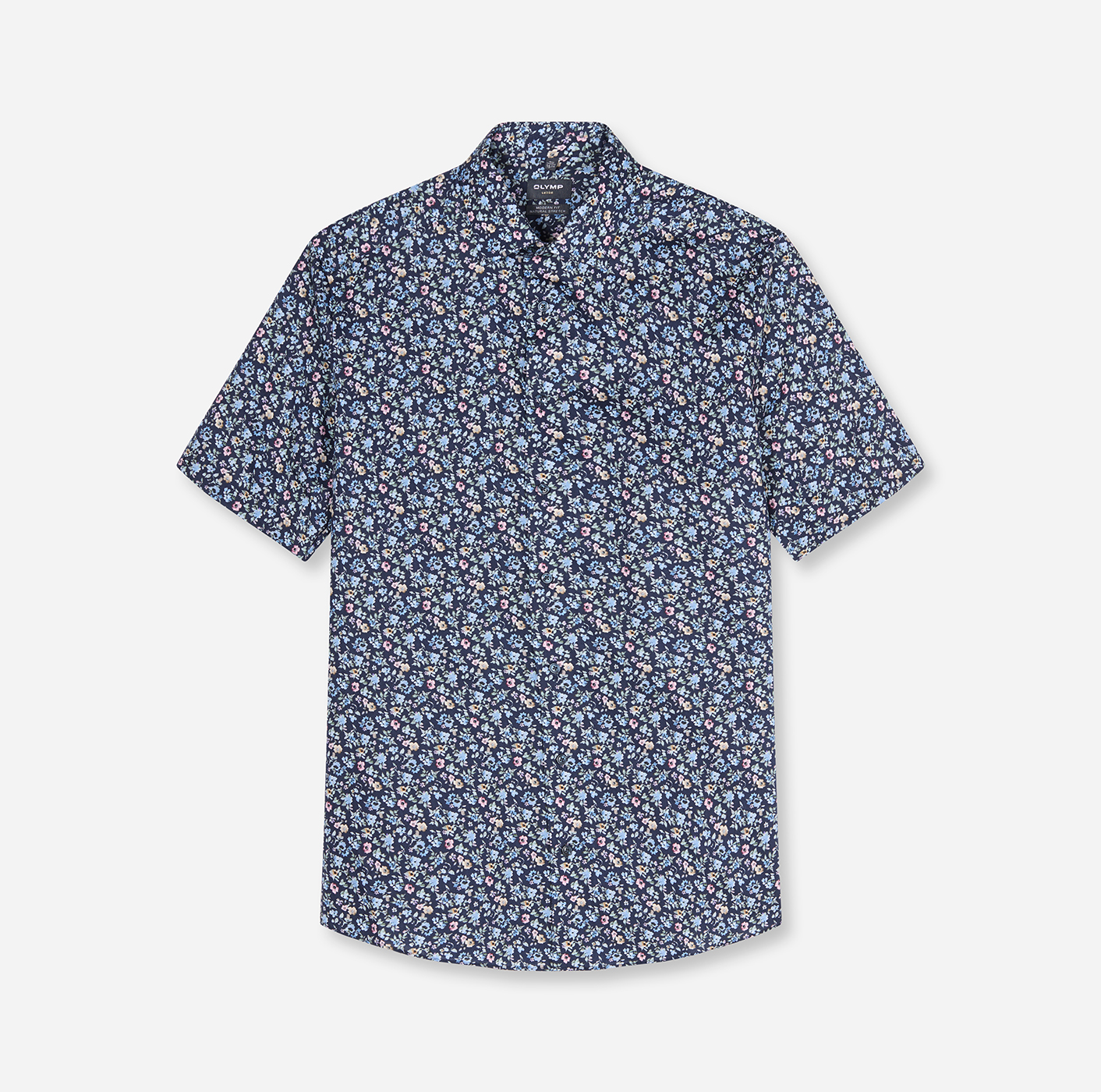 Hemd Herren Marine – OLYMP Luxor Modern Fit, Detailansicht