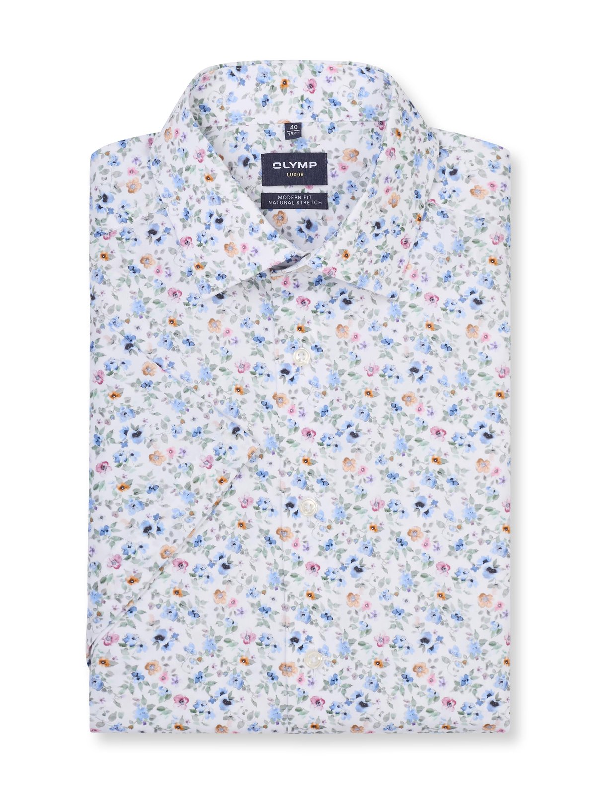 Hemd Herren Weiß – OLYMP Luxor Modern Fit, Detailansicht