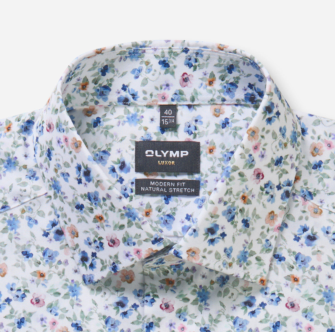 Hemd Herren Weiß – OLYMP Luxor Modern Fit Extra langer Arm, Detailansicht
