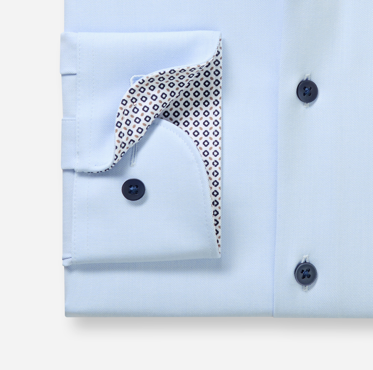 Hemd Herren Bleu – OLYMP Luxor 24/Seven Modern Fit, Detailansicht