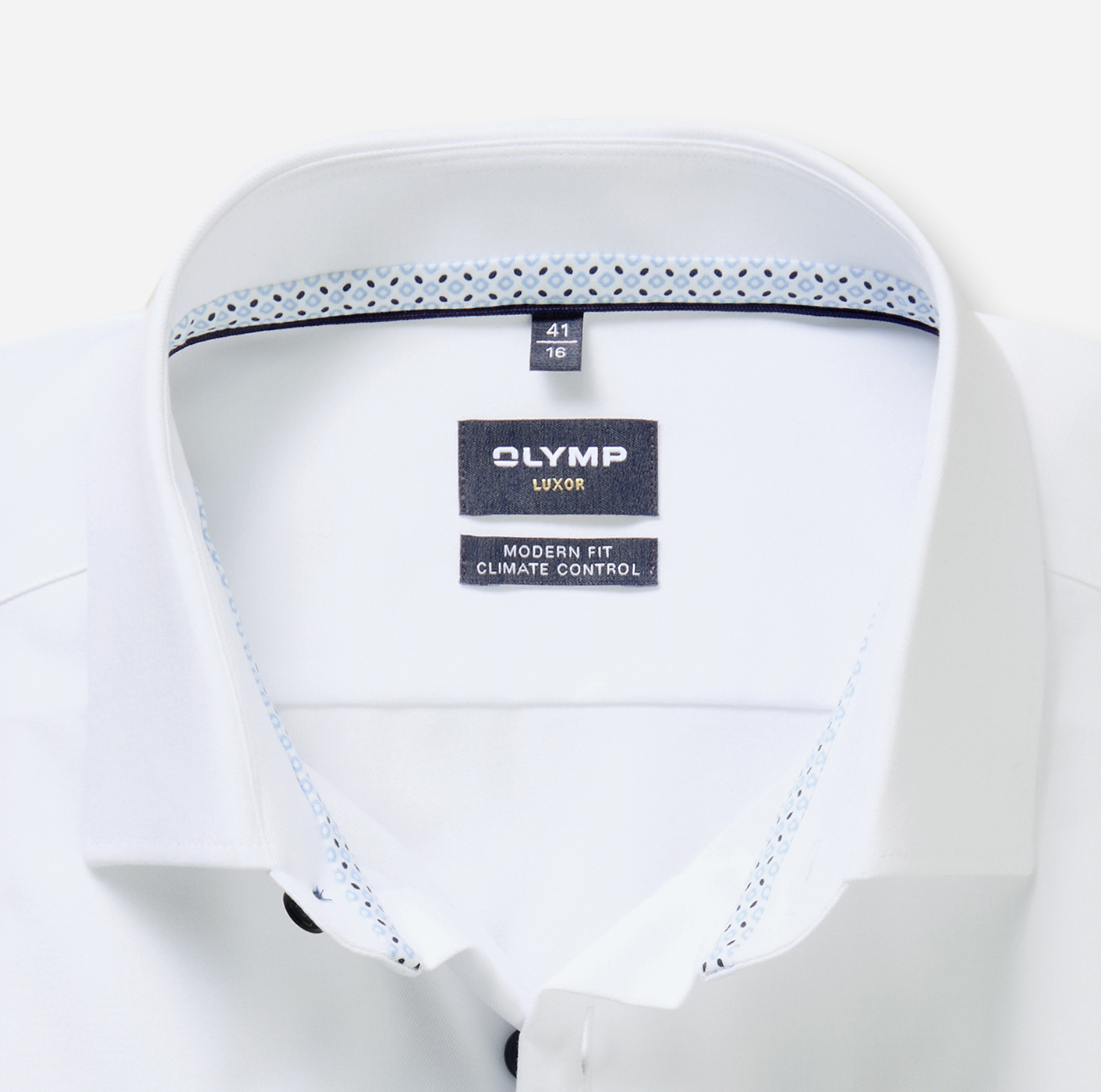 Hemd Herren Weiß – OLYMP Luxor 24/Seven Modern Fit, Detailansicht
