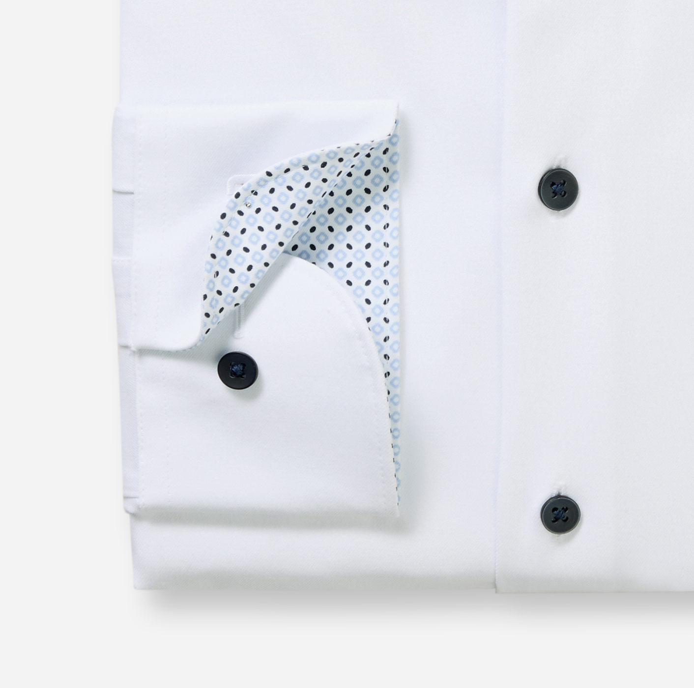 Hemd Herren Weiß – OLYMP Luxor 24/Seven Modern Fit, Detailansicht