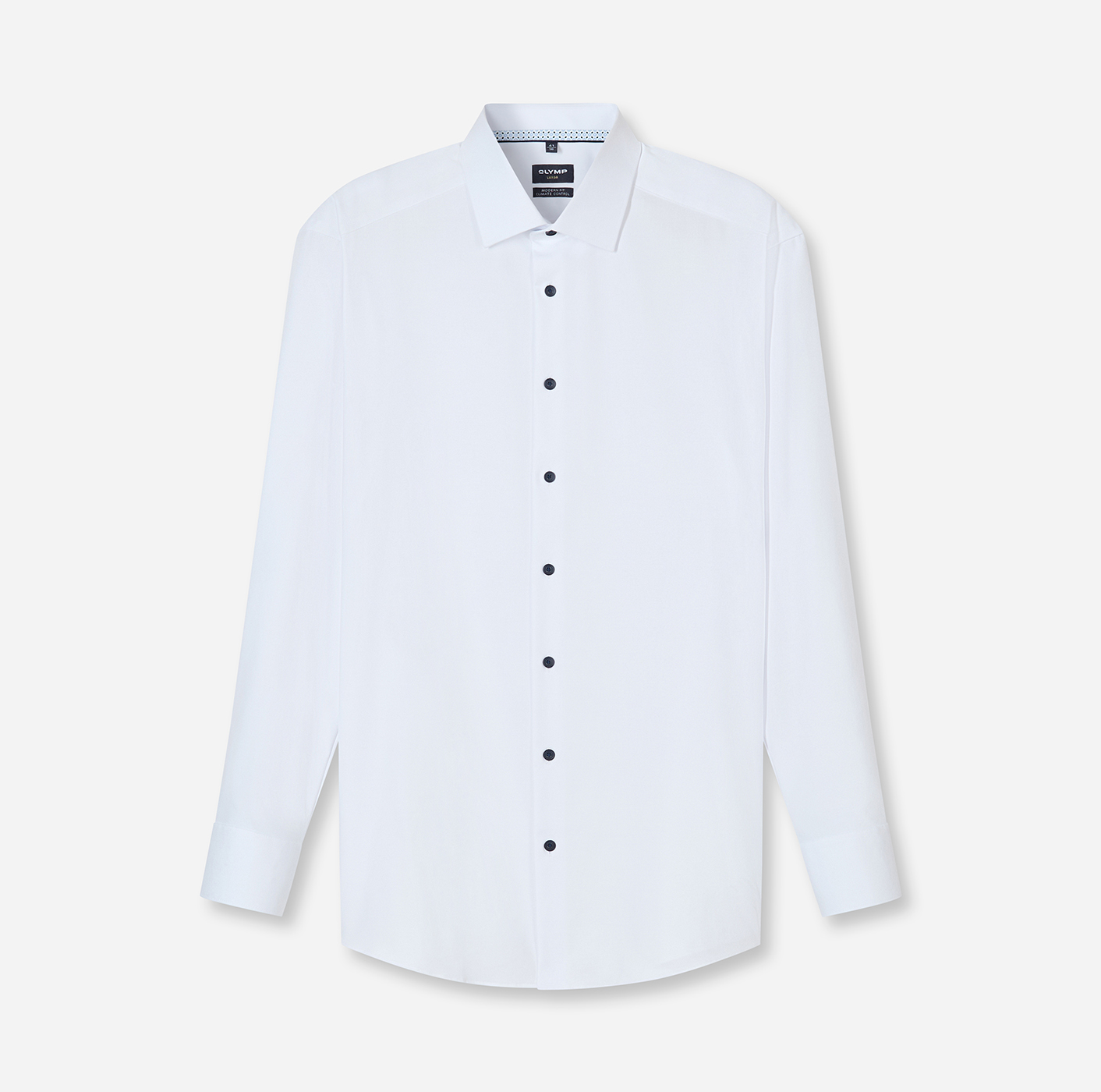 Hemd Herren Weiß – OLYMP Luxor 24/Seven Modern Fit, Detailansicht