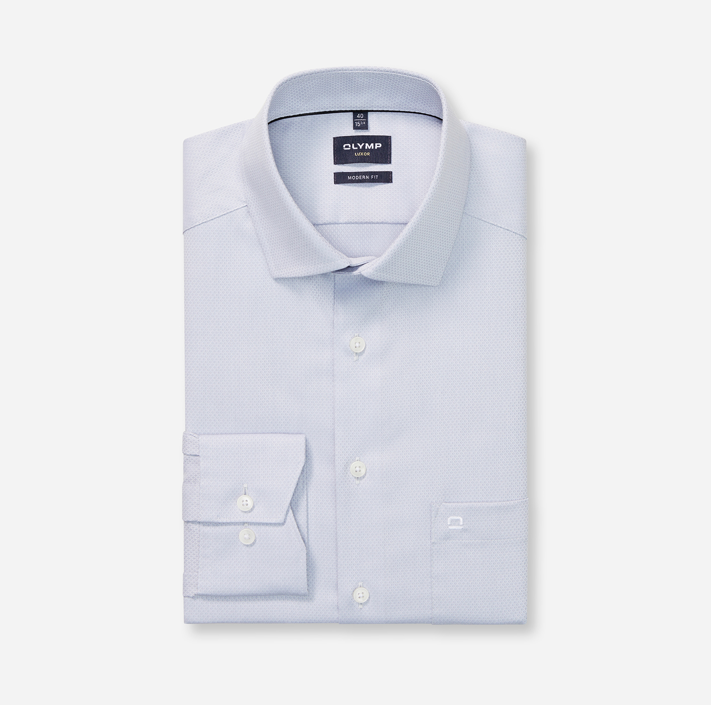 Hemd Herren Silbergrau – OLYMP Luxor Modern Fit