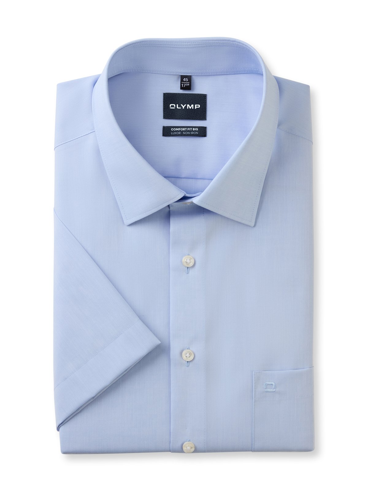 Hemd Herren Bleu – OLYMP Luxor Comfort Fit Big, Detailansicht