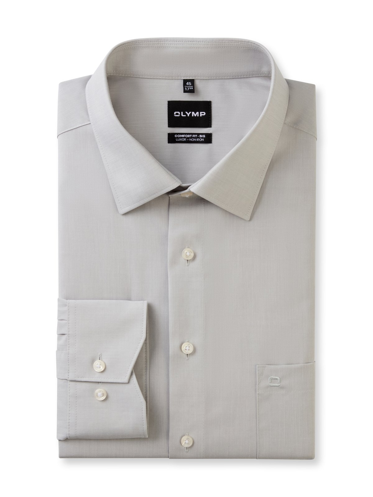 Hemd Herren Silbergrau – OLYMP Luxor Comfort Fit Big