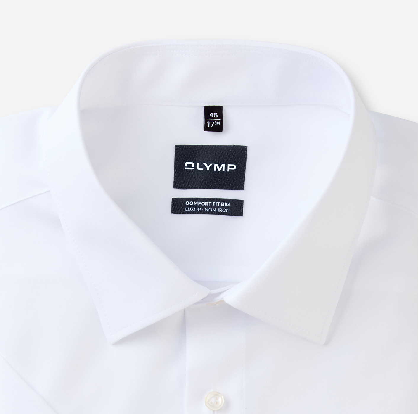 Hemd Herren Weiß – OLYMP Luxor Comfort Fit Big, Detailansicht