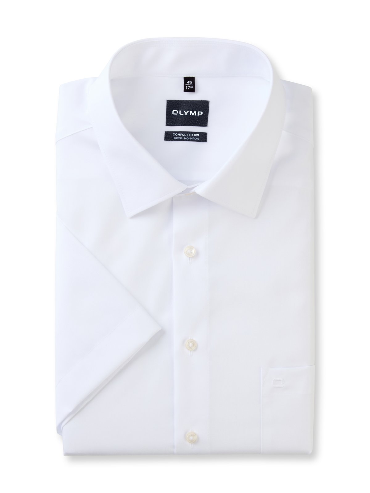 Hemd Herren Weiß – OLYMP Luxor Comfort Fit Big, Detailansicht