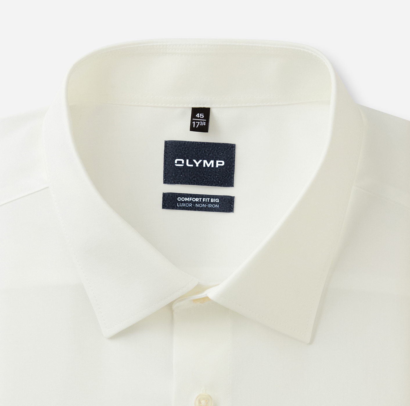 Hemd Herren Beige – OLYMP Luxor Comfort Fit Big, Detailansicht