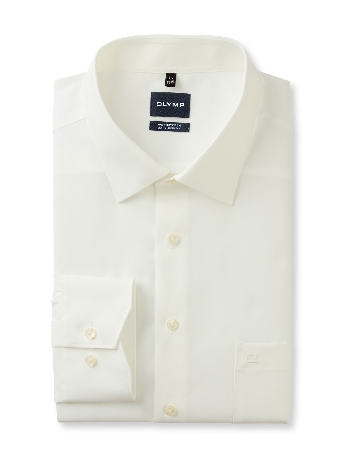 Hemd Herren Beige – OLYMP Luxor Comfort Fit Big, Detailansicht